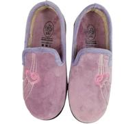 Kiruz - Zapatillas casa mujer cerradas flexibles cómodas y ligeras plantilla extraíble y fabricación española. - 36, Azul Marino Bordada