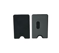 KIRVOS 6pcs Fundas para Tarjetas de crédito Trasparente,Manga de Tarjeta de Fondo Negro Transparente de un Solo Lado,Inserción Desde Arriba,plastica Robusta,para tarjeteros, Credit Card