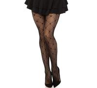 KIRVOS Medias Rejilla Mujer, Medias de Rejilla Negras de Cintura Alta,Malla Pantimedias Elástico, Forma del corazón para Forma Unas Piernas Impecables,Sexy