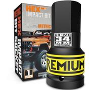KIRXST Juego de Llaves de Impacto Hexagonales de 1 pulgada, Herramienta de Destornillador Allen de Impacto de H34 (34 mm), para Coche, Bicicleta, Reparación de Herramientas