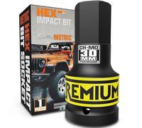 KIRXST Juego de Llaves de Impacto Hexagonales de 1 pulgada, Herramienta de Destornillador Allen de Impacto de H30 (30 mm), para Coche, Bicicleta, Reparación de Herramientas