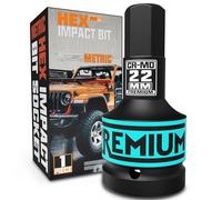 KIRXST Juego de Llaves de Impacto Hexagonales de 1 pulgada, Herramienta de Destornillador Allen de Impacto de H22 (22 mm), para Coche, Bicicleta, Reparación de Herramientas
