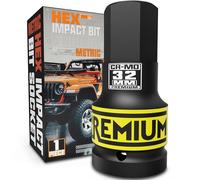 KIRXST Juego de Llaves de Impacto Hexagonales de 1 pulgada, Herramienta de Destornillador Allen de Impacto de H32 (32 mm), para Coche, Bicicleta, Reparación de Herramientas