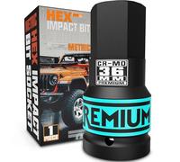 KIRXST Juego de Llaves de Impacto Hexagonales de 1 pulgada, Herramienta de Destornillador Allen de Impacto de H36 (36 mm), para Coche, Bicicleta, Reparación de Herramientas