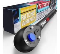 KIRXST Llave de Carraca 1/4", Trinquete Reversible, Llaves de Vaso 180 mm, Carraca Pequeña de Liberación Rápida de 72 Dientes, Para Muebles, Auto