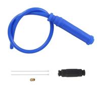 KIRYU Bobina de Encendido para Motocicleta Universal para Moto de Cross, Carreras, Go Kart, ATV, Scooter, Motocicleta, Bobina de Encendido, Cable de iridio, bujía(Azul)