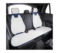 KIRYU Protectoras Fundas Automóvil Asientos Cojín para Asiento Coche Funda Transpirable Absorción Sudor Universal Seda Hielo Cojín Juego Trasero Dividido Individual(White Rear Seat)