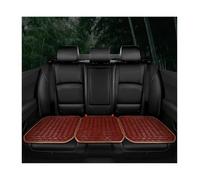 KIRYU Protectoras Fundas Automóvil Asientos Juego Cojines Coche, Cojín Bambú Verano 2024 Asientos Sábanas Bambú Cómodos Y Transpirables Disponibles Cuatro Estaciones Divididas(Brown 1 Pcs6)