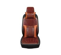 KIRYU Protectoras Fundas Automóvil Asientos Juego Cojines Coche, Cojín Bambú Verano 2024 Asientos Sábanas Bambú Cómodos Y Transpirables Disponibles Cuatro Estaciones Divididas(Brown 1 Pcs4)