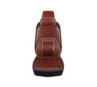 KIRYU Protectoras Fundas Automóvil Asientos Juego Cojines Coche, Cojín Bambú Verano 2024 Asientos Sábanas Bambú Cómodos Y Transpirables Disponibles Cuatro Estaciones Divididas(Brown 1 Pcs2)