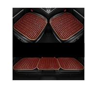 KIRYU Protectoras Fundas Automóvil Asientos Juego Cojines Coche, Cojín Bambú Verano 2024 Asientos Sábanas Bambú Cómodos Y Transpirables Disponibles Cuatro Estaciones Divididas(Brown 3 Pcs1)