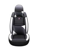 KIRYU Protectoras Fundas Automóvil Asientos para Serie 7 E38 E65 E66 E67 F01 F02 F03 F04 G11 740i 740iL 745Li 750iL 760i 5 Fundas Asientos Coche Accesorios(Black White 5 seats1)