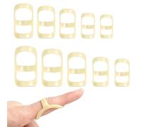 KIRZAX 10 piezas férulas dedos, protección dedos férulas dedos oval, plástico impermeable férulas dedos mazo para dedos mazo, dedos artríticos, protección articulaciones dedos, férulas dedos mazo