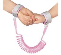 KIRZAX 2.5M Correa Antiperdida de Niños,Correa de Muñeca Antipérdida para Niño Ajustable,Arnés de Seguridad para Bebe,Cordón Elástico para Actividades al Aire Libre, Rosa