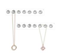 KIRZAX 2 pcs Organizador de joyas para colgar en la pared,soporte para cadenas, colgador de cadenas, soporte para joyas para colgar en la pared