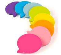 KIRZAX 240 Sticky Notes,Burbuja Notas Adhesivas de Colores, 8 Colores Notes Para Escuela, Notas Adhesivas Divertidas,Fácil de Escribir, Re-adhesivo, para Planificadores, Recordatorios, Oficina, Hogar