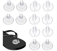 KIRZAX 6 almohadillas de silicona para dedos de chanclas, plantillas de gel suave para chanclas, almohadillas de gel transparentes para aliviar el dolor y proteger contra ampollas