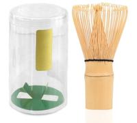 KIRZAX Batidor de Bambú Natural Chasen Tradicional de 100 Varillas Matcha, Fouets à Matcha Traditionnelle Faite à la Main, Accesorio de Ceremonia de Matcha Japonés,pour la Cérémonie du Thé, la Boisson