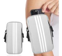 KIRZAX Brazalete Movil Running Deportivo,Bolsa el Brazo Deportivo Universal, Brazo Correr Fitness Brazalete, Porta Movil Runnning Accesorios, para Correr, Gimnasio, Viaje,Gris