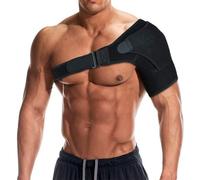 KIRZAX El soporte de hombro ajustable proporciona estabilidad y alivio para hombres y mujeres para el manguito rotador, tendinitis y prevención de lesiones, se adapta al hombro izquierdo o derecho