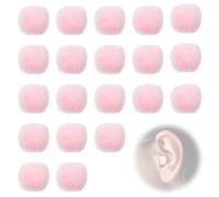 KIRZAX Paquete de 20 tapones para los oídos Wax Pill, resistentes al viento, la humedad y el ruido, de cera blanda moldeable, cómodos de llevar y aptos para todos los contornos de oído