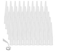 KIRZAX Paquete de 50 boquillas de silicona, boquillas de punta, boquillas de pistola de calafateo, aplicadores de boquilla de silicona, boquillas de cartucho de silicona, boquillas de calafateo