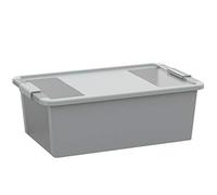 KIS 8453000 0594 01 Bi Box-Caja de almacenaje plástico, 26 L, Color Gris y Transparente
