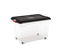 KIS Set Caja de Almacenamiento 4 Uds. Moover Box Xl Transparente/Negro