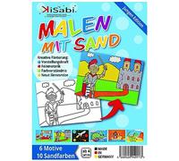 Kisabi Jungen Edition: Kinder-Sandbilder 6er-Set, DIN A5