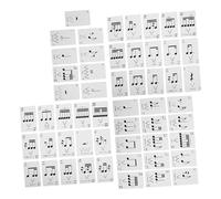 Kisangel 1 Caja Tarjetas de Lectura de Rhythm Poker Tarjetas de Estudio de Ritmo enseñar Juego Entrenamiento de Ritmo Musical Tarjetas de Instrucciones de Ritmo aprendiendo Música Papel