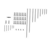 Kisangel 1 Juego Conjunto de accesorios para saxofón. vara tornillo de saxo cañas tornillos de repuesto saxo alto kit de limpieza de saxofón herramienta de acero Silver