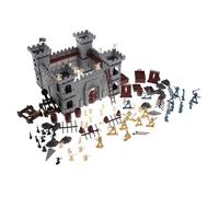 Kisangel 1 Juego Ensamblar Juguetes Modelo de Castillo Juguetes muñecos Accesorios Juguetes del Castillo Maqueta de Castillo Fiesta de Decoraciones Piratas Juego Pirata el plastico