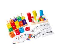 Kisangel 1 Juego Juguete calculador Juguetes de Madera número de Juguetes cognitivos Aparato de enseñanza de matemáticas Juguetes educativos para Jugar para Arena Vistoso