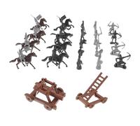 Kisangel 1 Juego Modelo de Caballo de caballería Figura de Gente en Miniatura Realista Figuras de Soldados en Miniatura Gente pequeña Mini Figura Abdominales