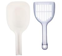 Kisangel 1 Juego Pala para Gatos Rompecabezas primicia de Gato tazón de Gato Pata Cajas recogedores de Arena para Gatos Pala para Basura con Pala Suministros para Mascotas el plastico Blue