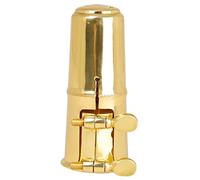 Kisangel 1 Juego Sombrero de cabeza de flauta reemplazo portavoz de saxofón alto boquilla saxo tenor tapa protectora de saxo Tapa protectora para boquilla de saxofón alto. latón Dorado