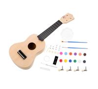 Kisangel 1 Juego traje de ukelele principiante equipo construir kit de ukelele de graffiti de bricolaje kit de guitarra de bricolaje kit de construcción de ukelele Madera