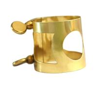 Kisangel 1 Pieza clip de boquilla tarjeta de boquilla de saxofón alto tarjetas de cabeza de flauta cuna de flauta de talla de saxofón saxo alto flauta tarjetas Dorado