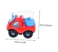 Kisangel 1 Pieza Huili Engineering Toy Car Coche grúa para Coche de inercia Coche de Juguete de ingeniería Rojo