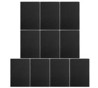 Kisangel 10 cuadernos A5 de papel en blanco, sin líneas, mini cuaderno de bocetos para pintar, cubierta Kraft para dibujar y esbozar en la escuela o la oficina, 36 hojas/72 páginas, negro.