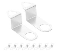 Kisangel 10 Ganchos de Repuesto para Reloj de Pared, Clips Metálicos Compactos y Duraderos, Kit de Fijación para Montaje en Oficina, Dormitorio y Sala, Accesorios para Relojes DIY