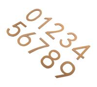 Kisangel 10 Letreros De Número De Apartamento De Acrílico Adhesivos Para Oficina Dorados