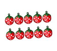 Kisangel 10 Piezas Campanas De Fresa Mini Adorno De Campana De Juguete Cascabel Campana De Gato Campanas Para Mascotas Con Forma De Fresa Campana Para Que Los Perros Suenen Rojo Planchar