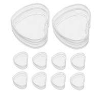 Kisangel 10 Piezas de Mini Cajas Transparentes para Casa de Muñecas Accesorios Miniatura Contenedores de Plástico Forma Organizador para DIY Detalles Realistas para Juguetes