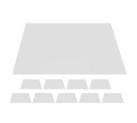 Kisangel 10 Piezas Láminas de Plástico Transparente Flexible para Manualidades Paneles PVC Resistentes y Realistas para Ventanas y Puertas de Jardines de Hadas en Construcción de Modelos
