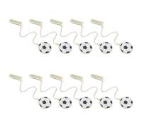 Kisangel 10 Piezas Marcapáginas de Lectura de Fútbol, Marcador de Metal con Cadena, Diseño de Fútbol, para Estudiantes, Regalos de Cumpleaños y Fiestas