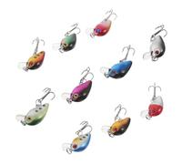 Kisangel 10 Piezas Mini Minnow Lures Kit Hard Swimming Baits with Triple Hooks Realistic Design For Freshwater Bass Trout Pike Fishing