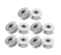 Kisangel 10 Piezas Poleas De Distribución con Rodamientos Poleas De Aluminio Tensoras para Impresoras y Maquinaria De Automatización