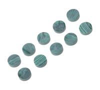 Kisangel 10 Puntos de Incrustación para Guitarra de Malaquita Verde 6X3 MM Marcadores Laterales para Diapasón Accesorios para Guitarra Acústica Suministros para Reparación Juego de 10