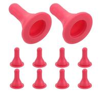 Kisangel 10 tetinas para biberón de cabra: Tetinas suaves y extendidas para alimentar corderos - Diámetro interior de 2 cm - Chupete de repuesto para ganado para leche de terneros, lechones y